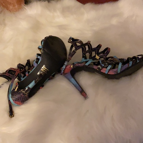 Colorful Snake skin heels - Picture 2 of 2